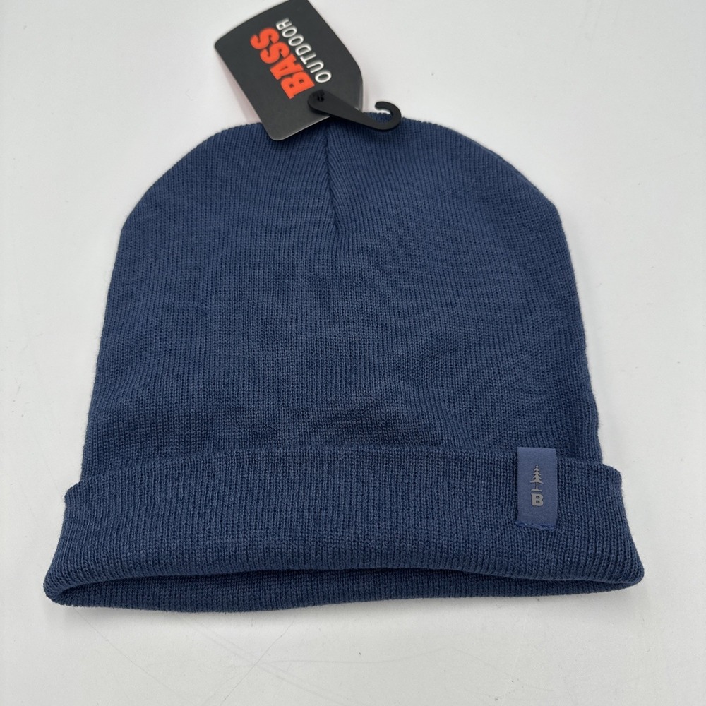 Bass Outdoor Charcoal Granite Gray Winter Stretch Beanie Hat One Size NWT